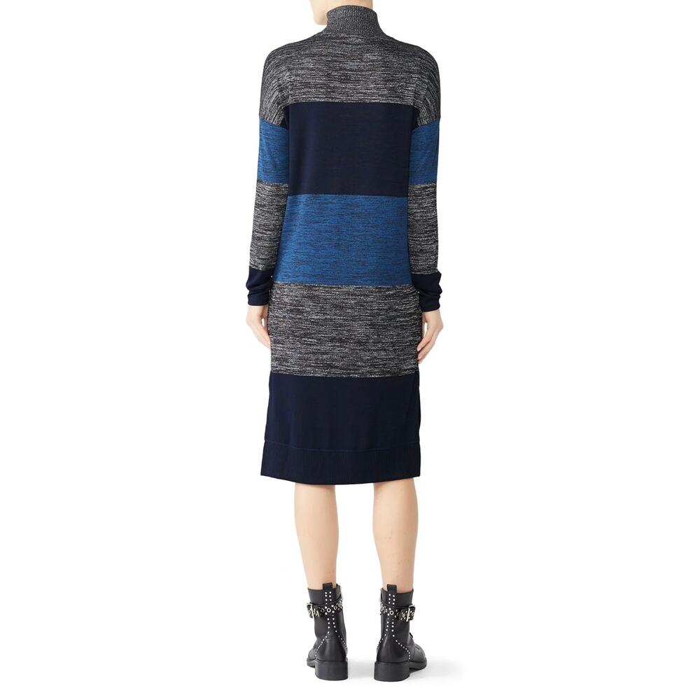 Rag & Bone Striped Bowery Turtleneck Dress M - image 2